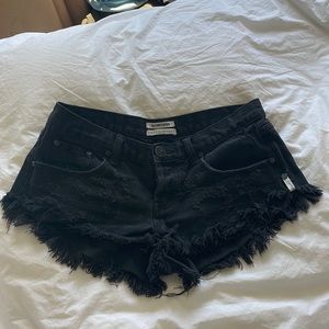 Black One Teaspoon Bonita Shorts